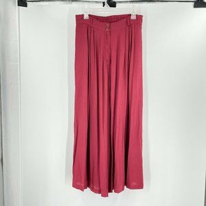 The Odells Pants Maroon Red Wide Leg Size M